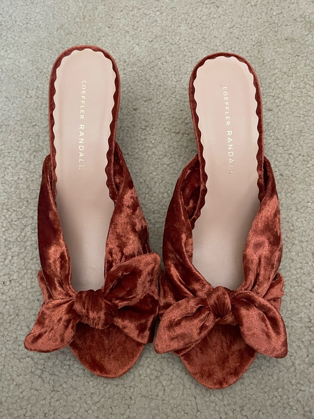 Loeffler Randall Luisa Knotted Velvet Heels